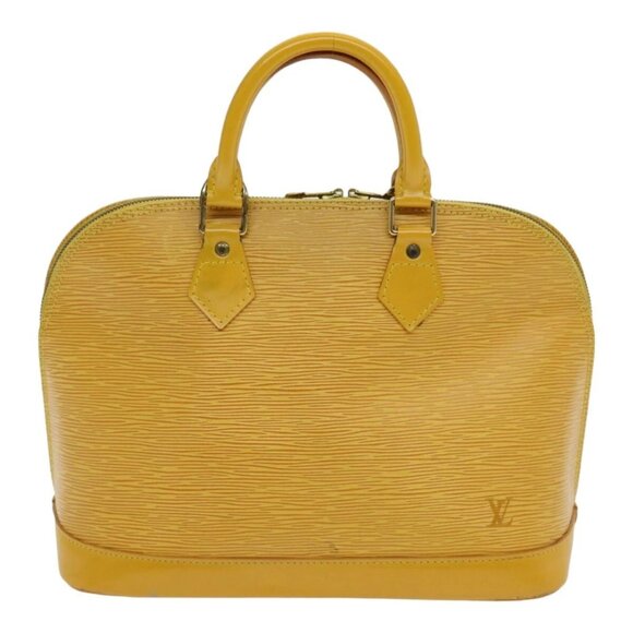 LOUIS VUITTON Epi Alma Hand Bag Yellow M52149 LV Auth - Picture 2 of 16